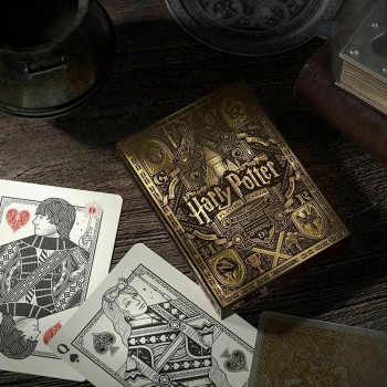 Harry Potter Hufflepuff Geltonos Theory11 žaidimo kortos